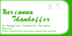 marianna thanhoffer business card